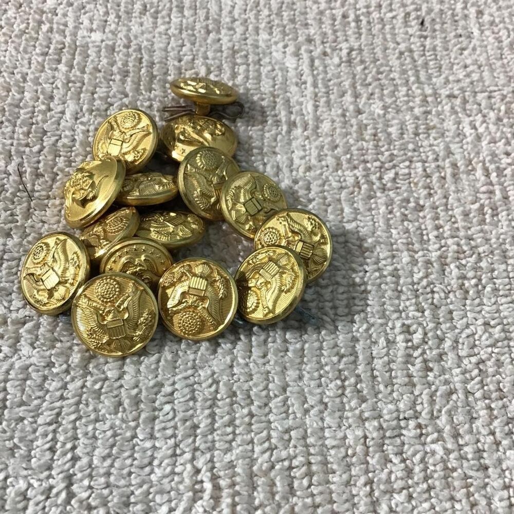 Gold trouser Military buttons